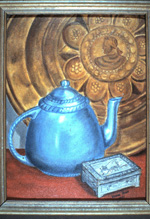 blue teapot